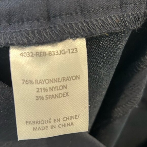 Laura Stud Detail Slim Leg Pants Dark Navy Blue - Picture 9 of 9